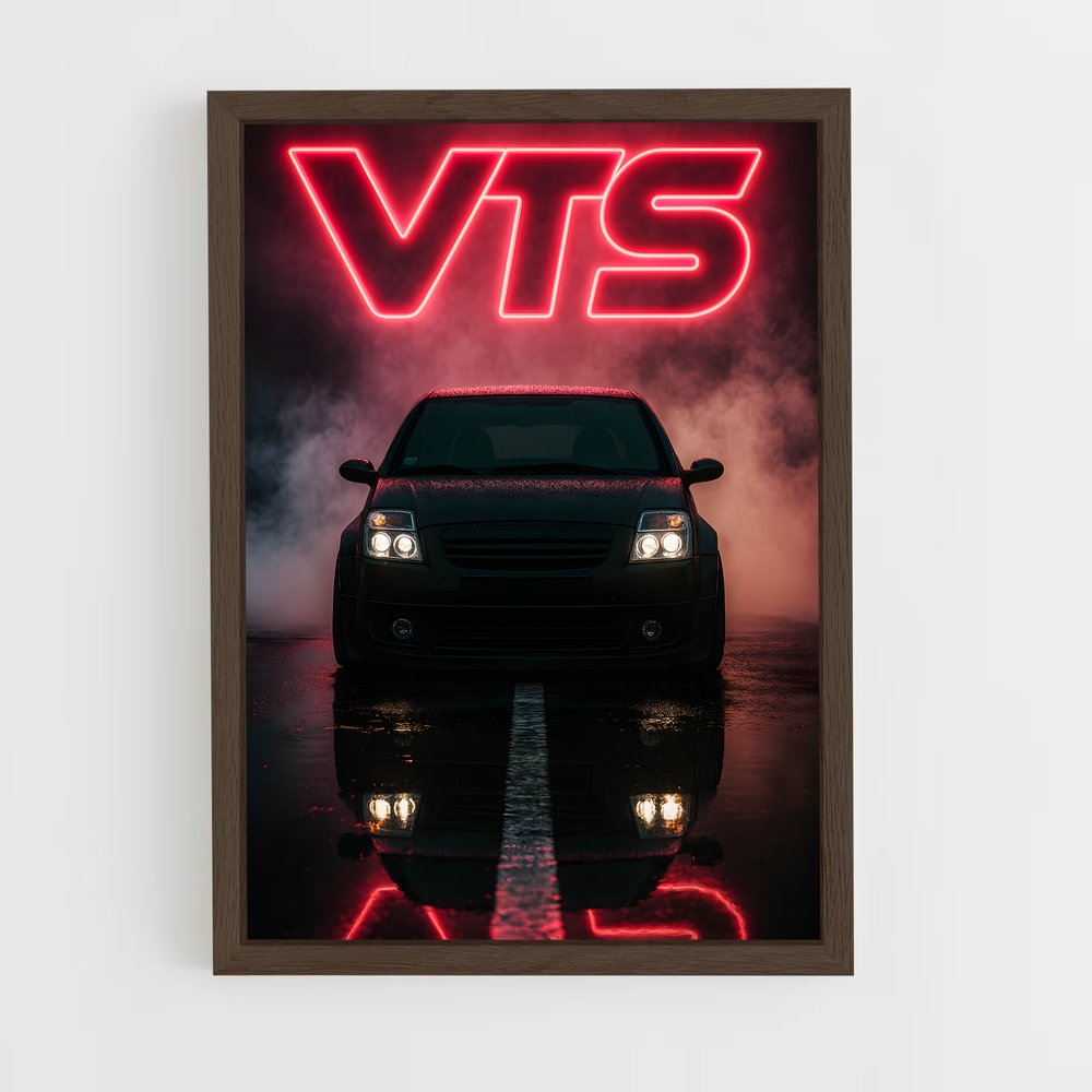 Poster Neon Parking – affiche Citroën (vue 5)